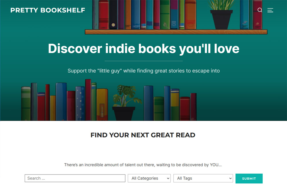Pretty Bookshelf
